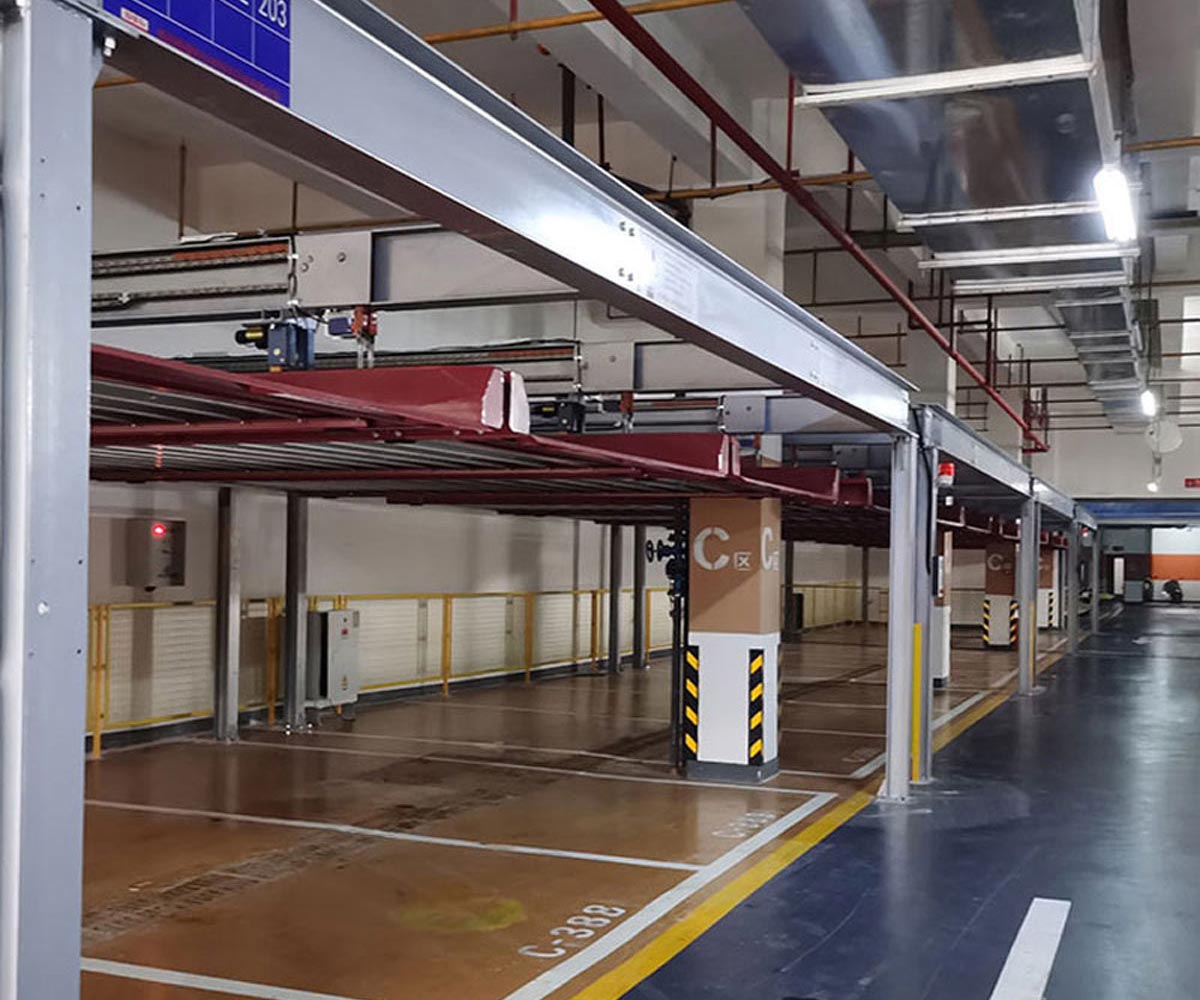 龙胜2层机械式立体车库改造