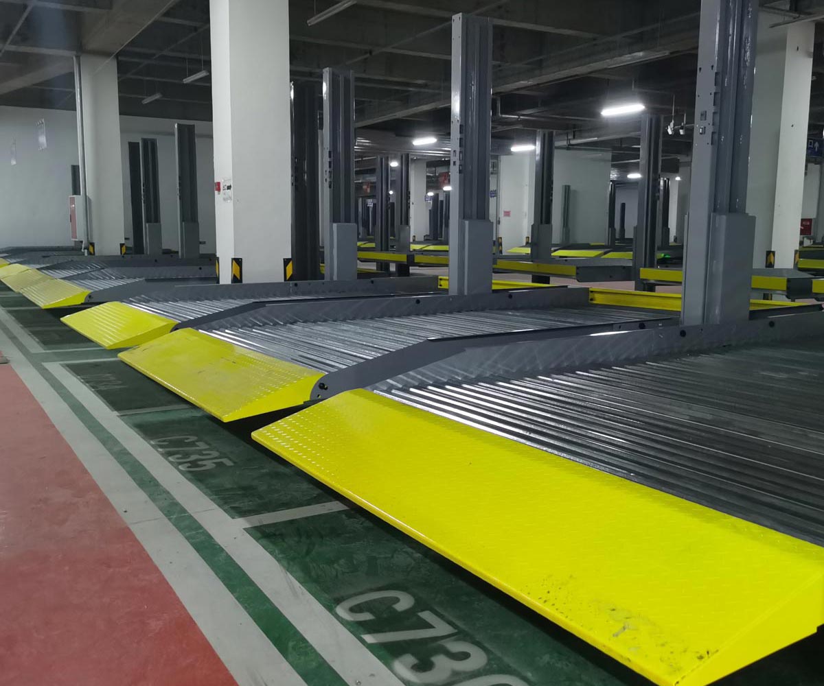 漾濞2层简易式机械车库安装