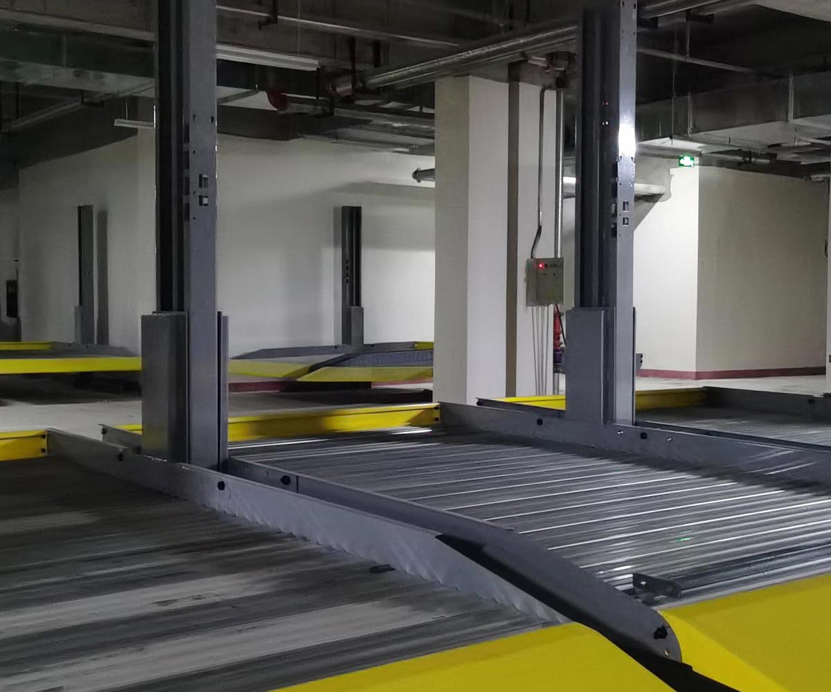 黄陵两层简易类机械式立体车库改造