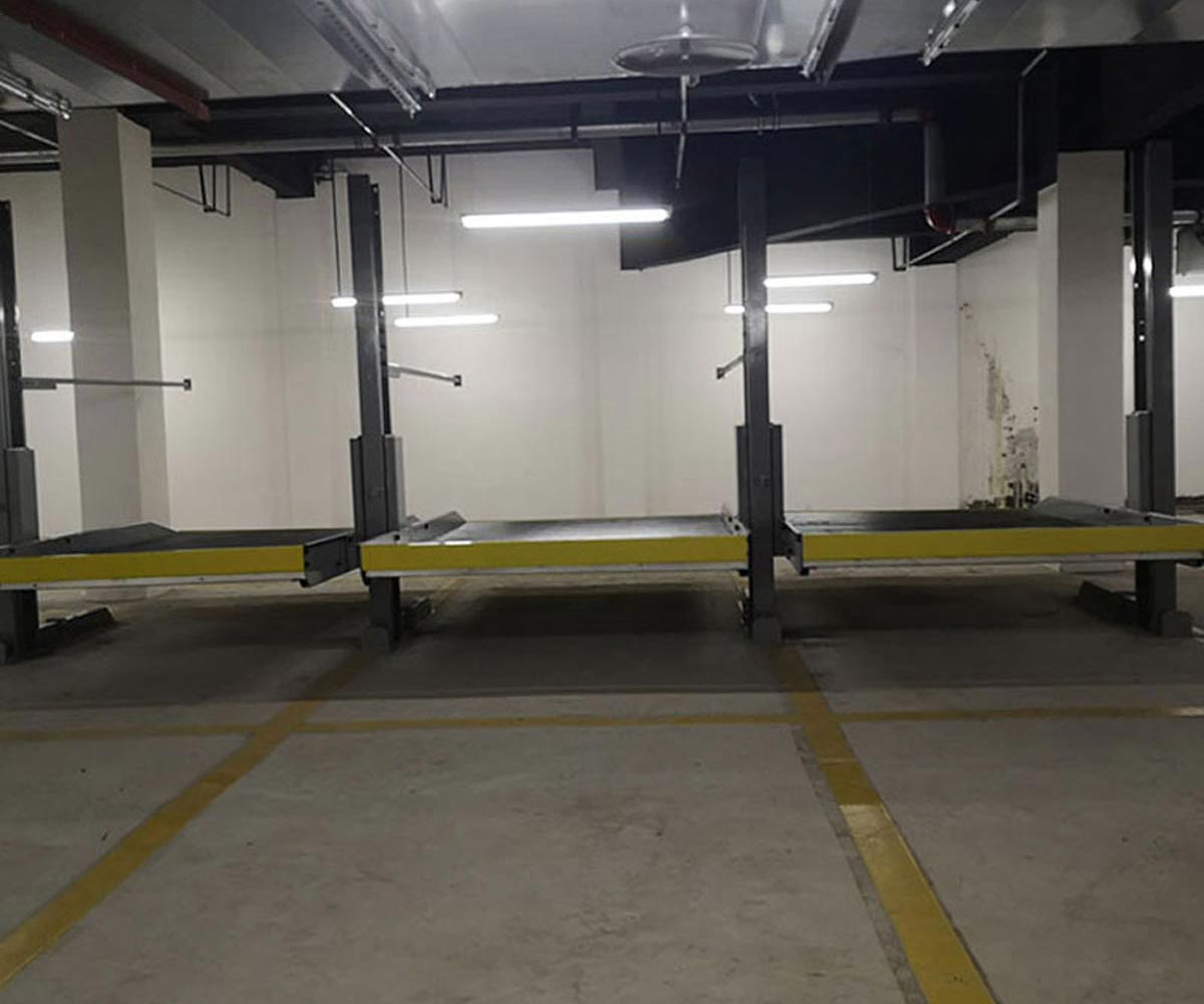 临澧两柱简易升降机械车位改造